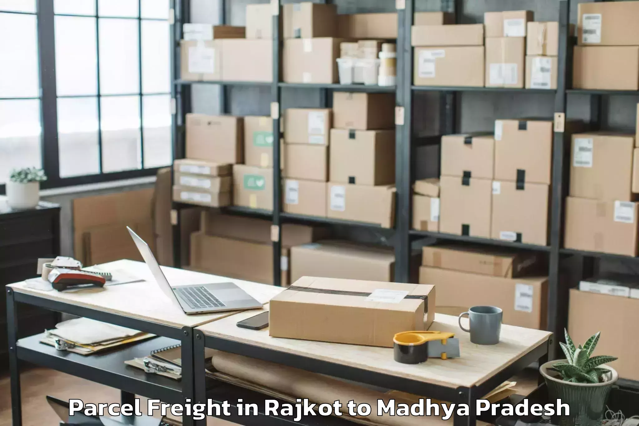 Get Rajkot to Rani Durgavati Vishwavidyalaya Parcel Freight